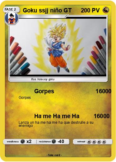 Pokemon Goku ssjj niño GT