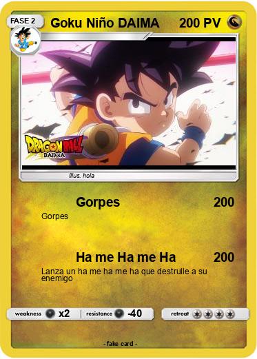 Pokemon Goku Niño DAIMA