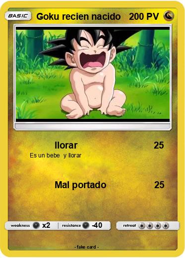 Pokemon Goku recien nacido