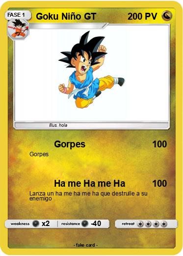 Pokemon Goku Niño GT