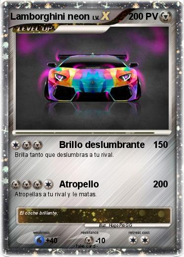 Pokemon Lamborghini neon