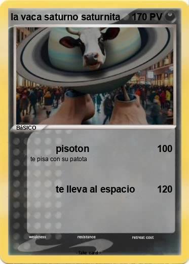 Pokemon la vaca saturno saturnita