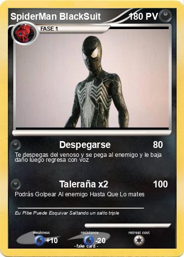 Pokemon SpiderMan BlackSuit