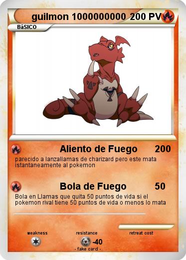 Pokemon guilmon 1000000000