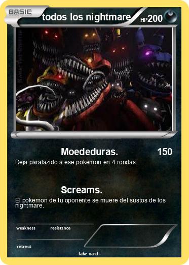 Pokemon todos los nightmare