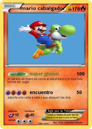 Pokemon mario cabalgador