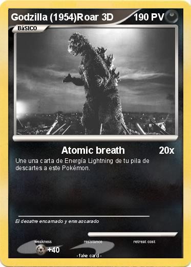 Pokemon Godzilla (1954)Roar 3D