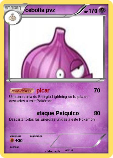 Pokemon cebolla pvz