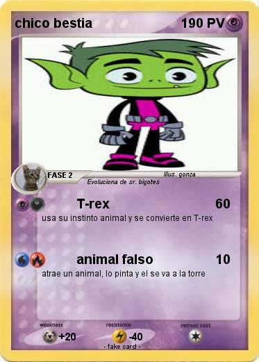 Pokemon chico bestia