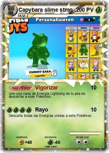 Pokemon Capybara slime stmg