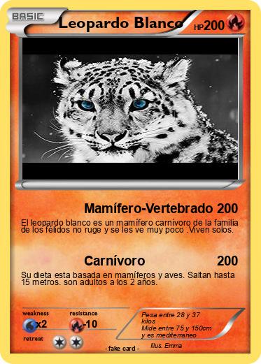 Pokemon Leopardo Blanco