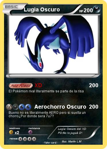 Pokemon Lugia Oscuro