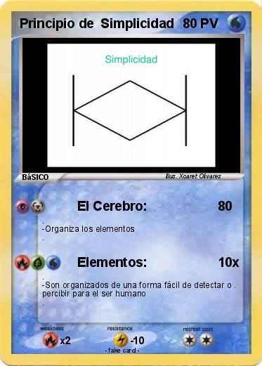 Pokemon Principio de  Simplicidad