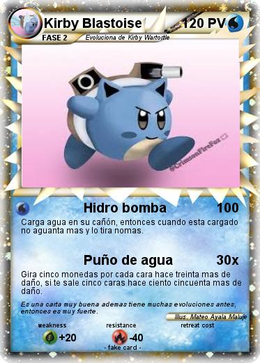 Pokemon Kirby Blastoise