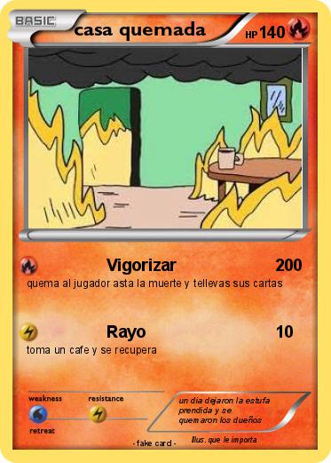 Pokemon casa quemada