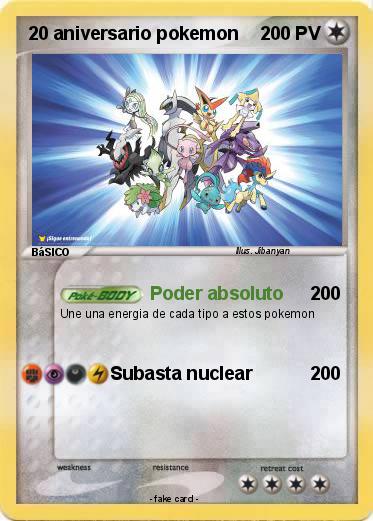 Pokemon 20 aniversario pokemon