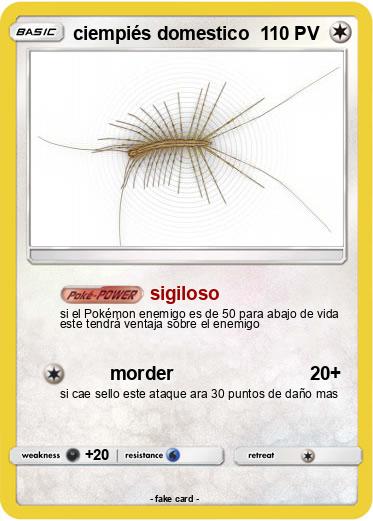 Pokemon ciempiés domestico