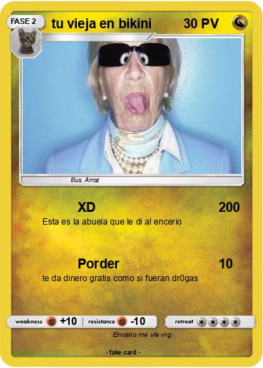 Pokemon tu vieja en bikini