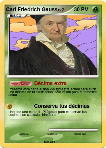 Pokemon Carl Friedrich Gauss