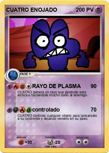 Pokemon CUATRO ENOJADO