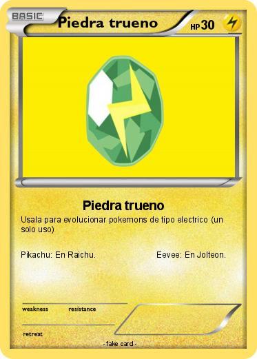 Pokemon Piedra trueno