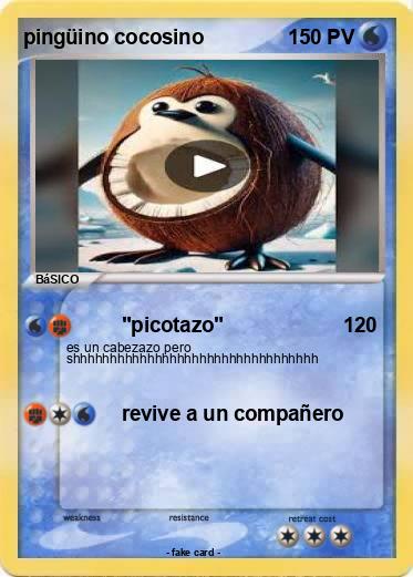 Pokemon pingüino cocosino