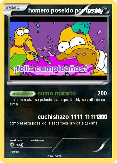 Pokemon homero poseido por freddy