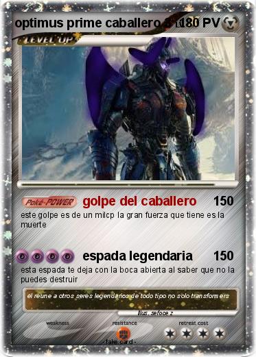 Pokemon optimus prime caballero 3
