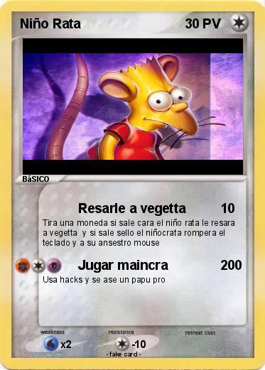 Pokemon Niño Rata