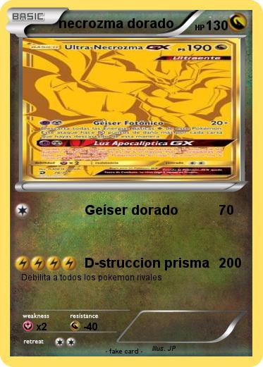 Pokemon necrozma dorado