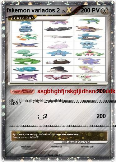 Pokemon fakemon variados 2