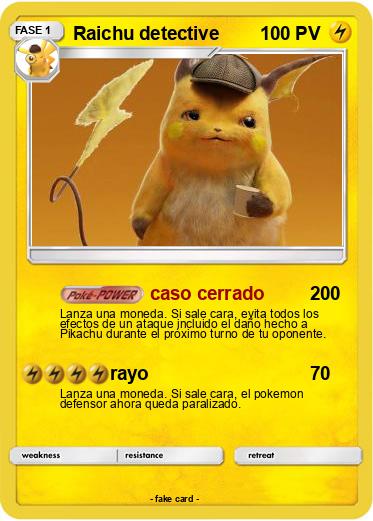 Pokemon Raichu detective