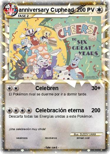 Pokemon anniversary Cuphead
