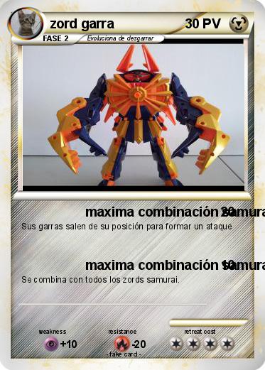 Pokemon zord garra