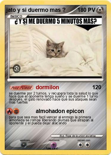 Pokemon jato y si duermo mas ?