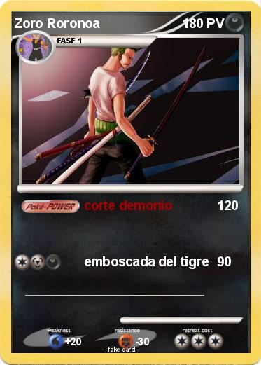 Pokemon Zoro Roronoa