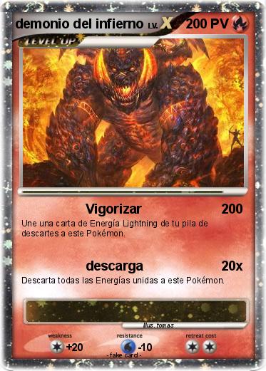 Pokemon demonio del infierno