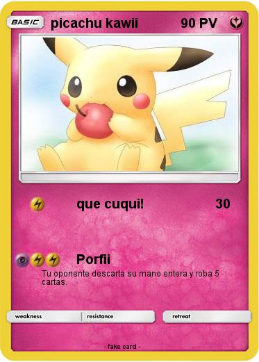 Pokemon picachu kawii