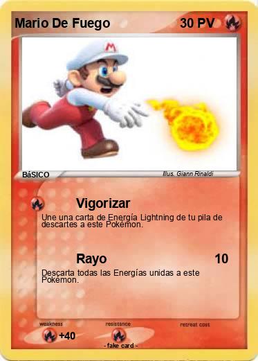 Pokemon Mario De Fuego