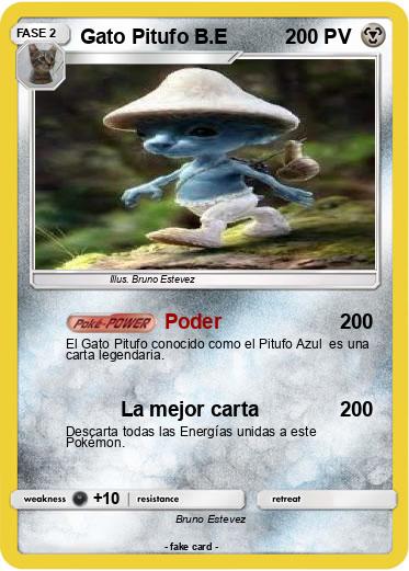 Pokemon Gato Pitufo B.E