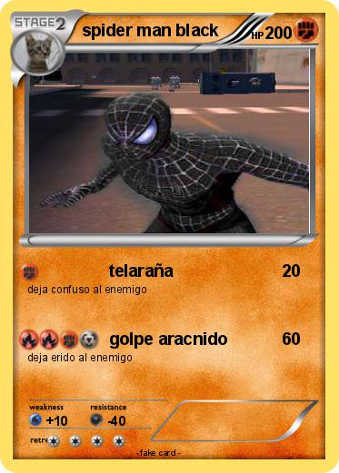 Pokemon spider man black