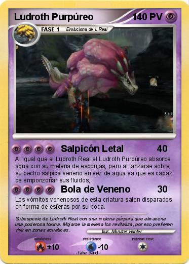 Pokemon Ludroth Purpúreo