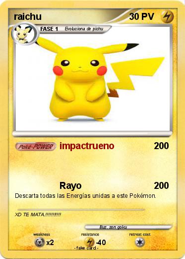 Pokemon raichu