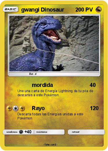 Pokemon gwangi Dinosaur
