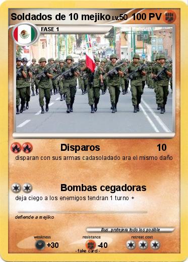 Pokemon Soldados de 10 mejiko