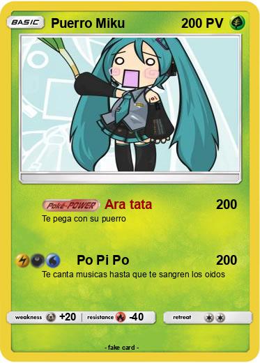 Pokemon Puerro Miku