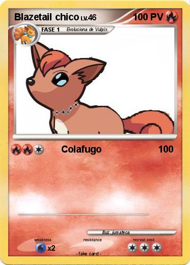 Pokemon Blazetail chico