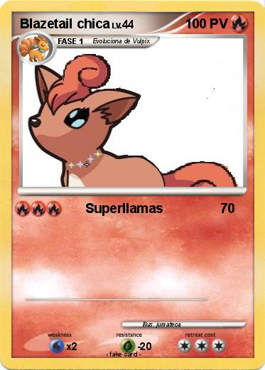 Pokemon Blazetail chica