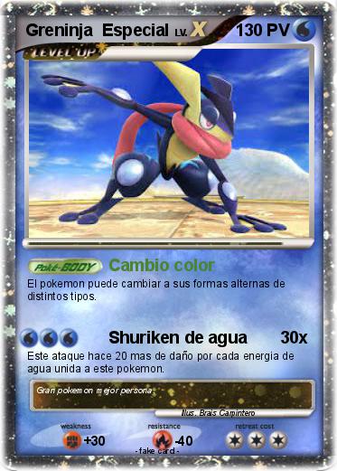 Pokemon Greninja  Especial