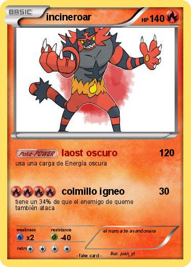 Pokemon incineroar